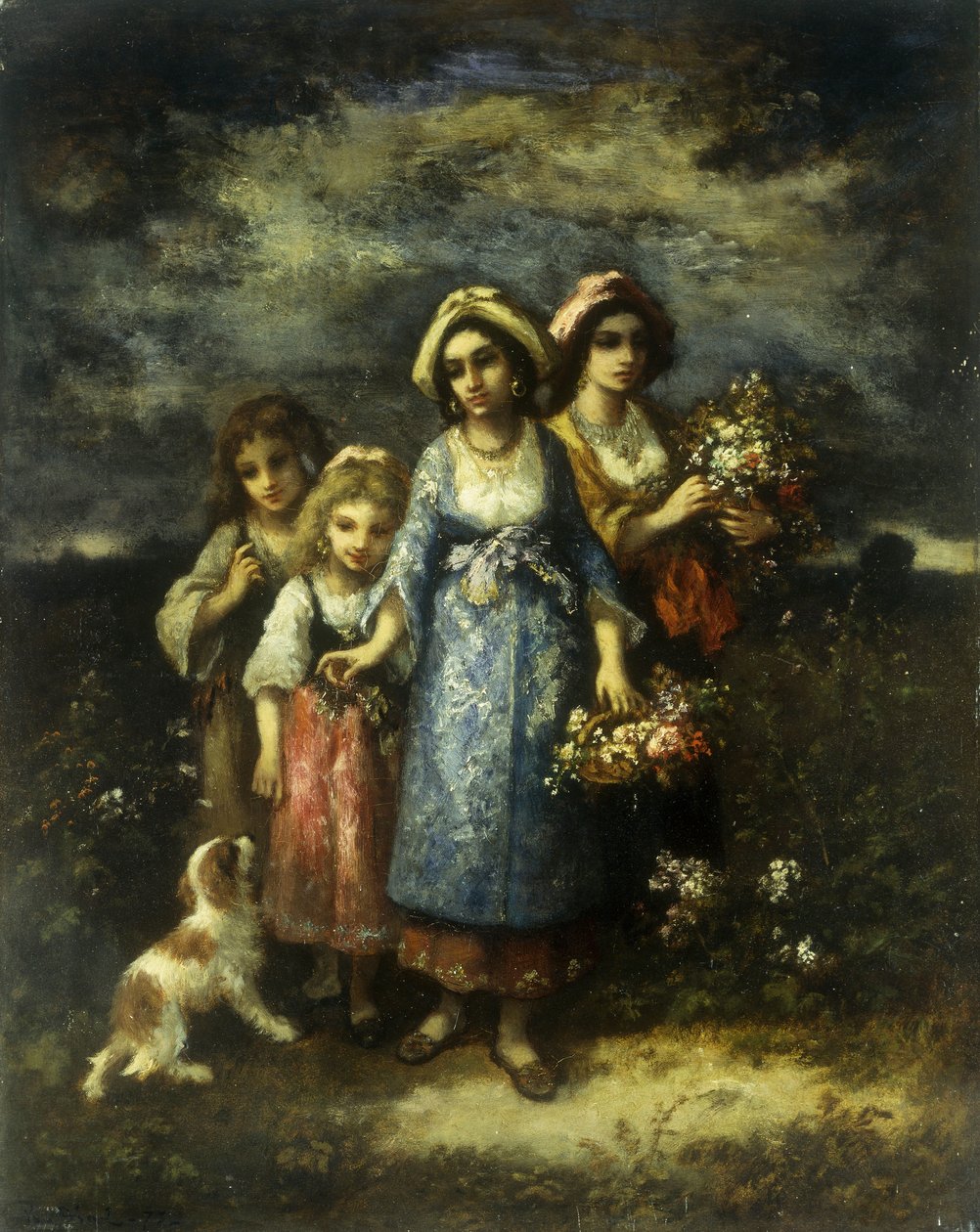 Virággyűjtők, 1873 alkotó: Narcisse Virgile Diaz de la Peña