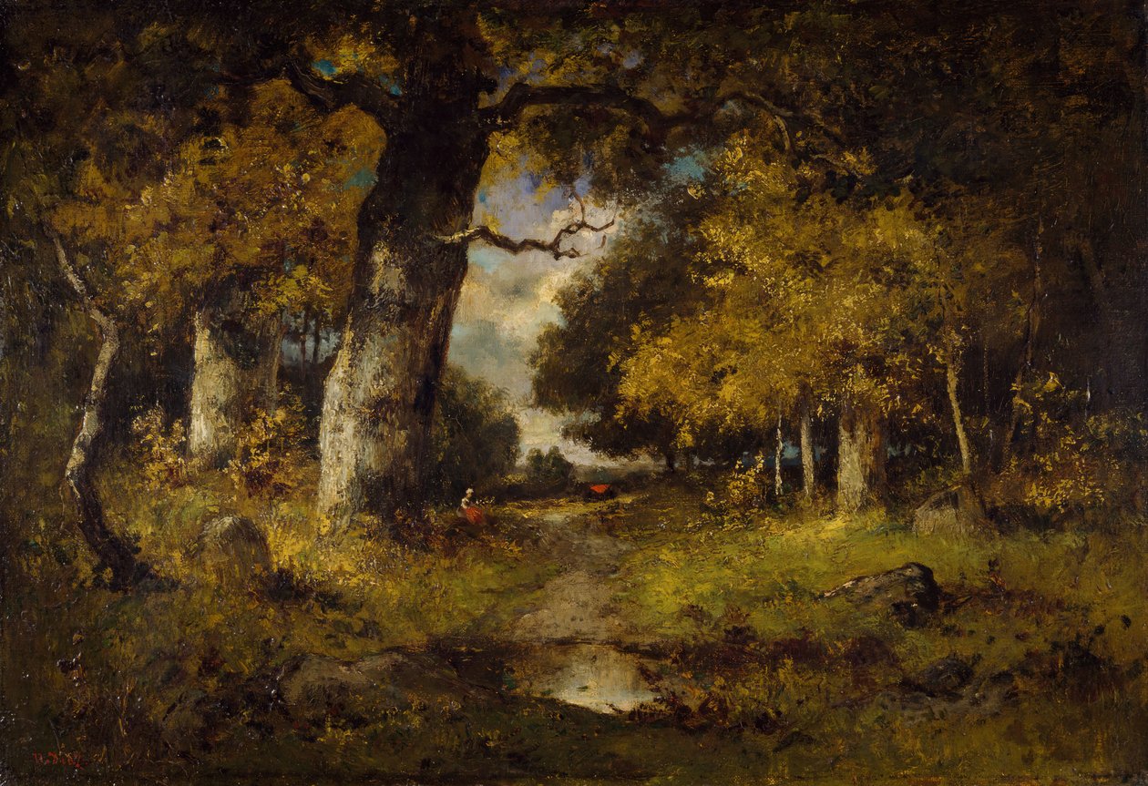 Erdei jelenet, 1876. alkotó: Narcisse Virgile Diaz de la Peña