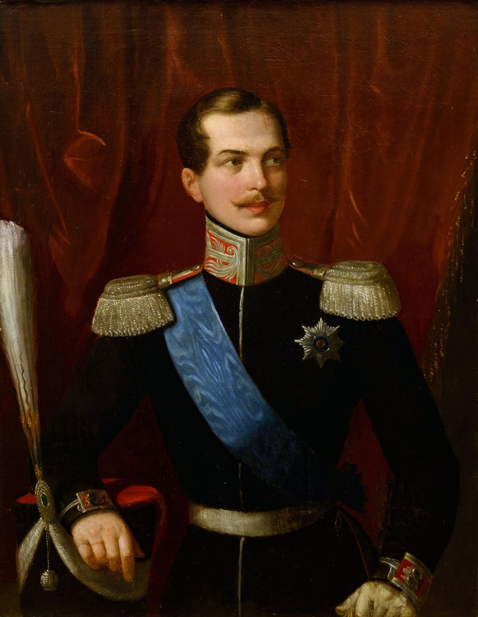 II. Sándor (Oroszország császára) – Alekszandr Nyikolajevics koronaherceg (1818-1881) portréja, Schiavoni, Natale (1777-1858). olajfestmény alkotó: Natale Schiavoni