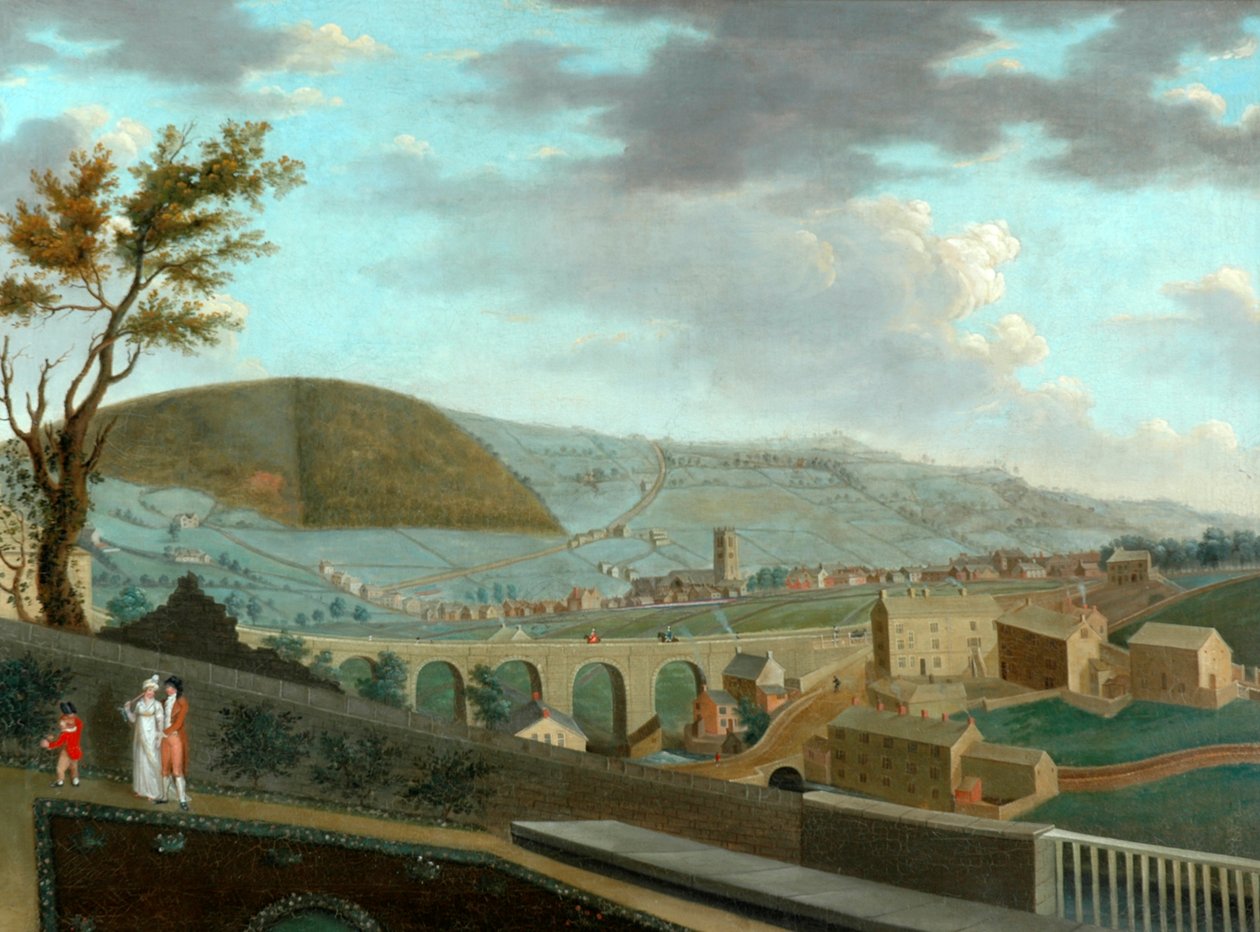 Halifax északnyugati nézete, 1810 körül alkotó: Nathan Theodore Fielding