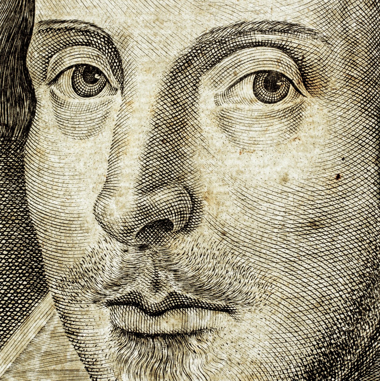 Részlet William Shakespeare portréjából a Comedies, histories,  t... alkotó: Nathan Benn