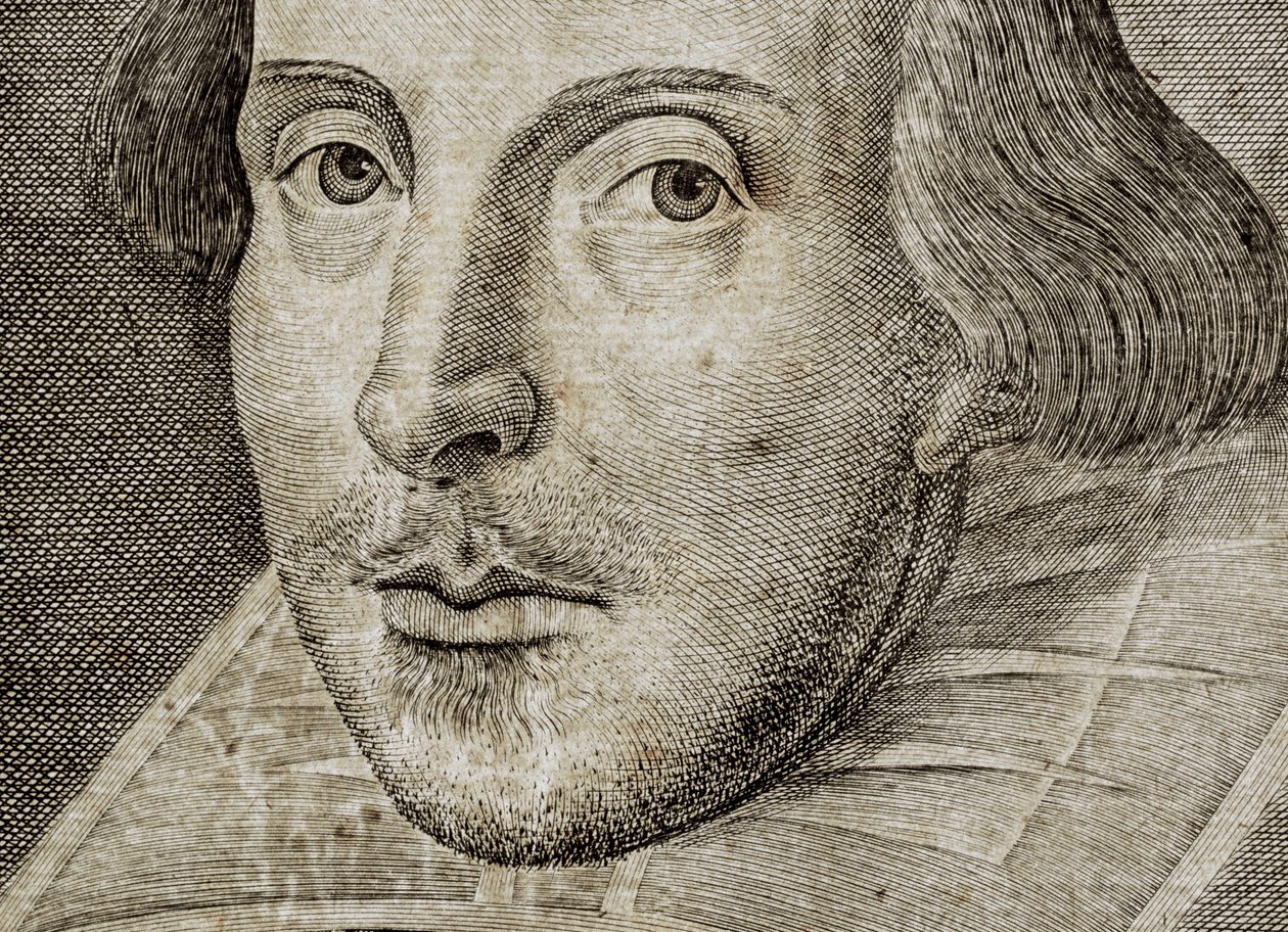 Részlet William Shakespeare portréjából a Comedies, histories,  t... alkotó: Nathan Benn