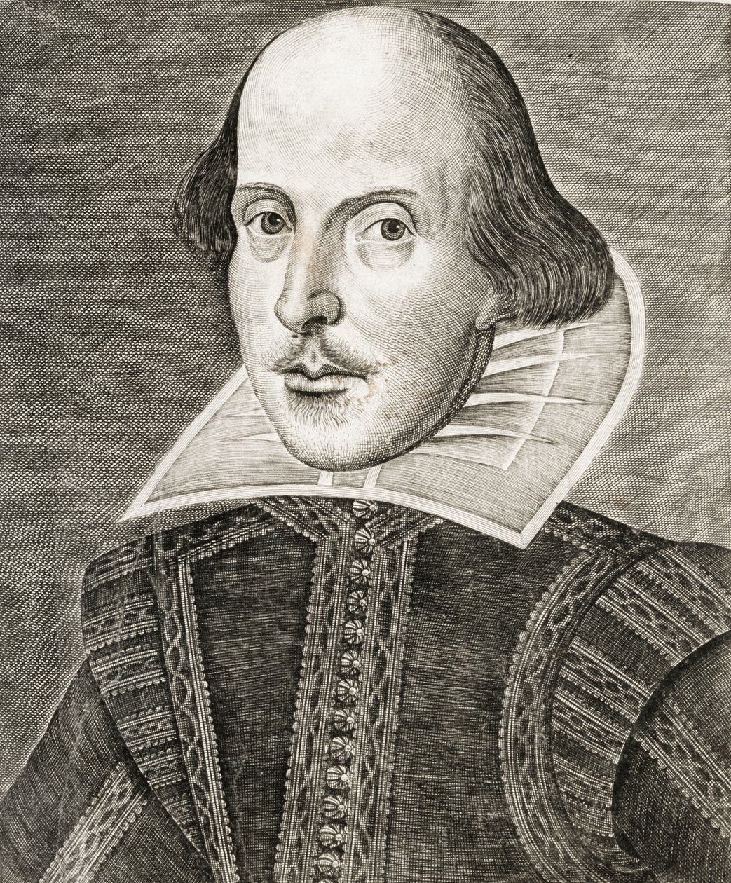 William Shakespeare portréja a Vígjátékok, történetek és tragédiák címlapján.... alkotó: Nathan Benn