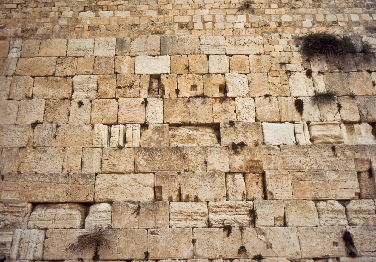 A templom nyugati fala a Templomhegyen, Jeruzsálemben alkotó: Nathan Benn