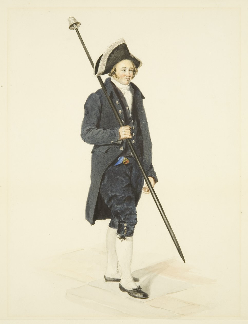 Bristol Bellman, 1830 körül (ceruza és akvarell papíron) alkotó: Nathan Cooper Branwhite