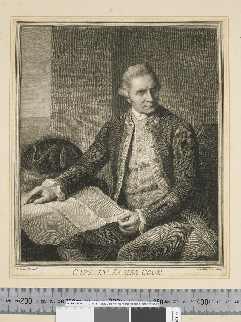 I. James Cook kapitány, vésette J. K. Sherwin (1751–90), 1773–84 körül (metszet) alkotó: Nathaniel (after) Dance Holland