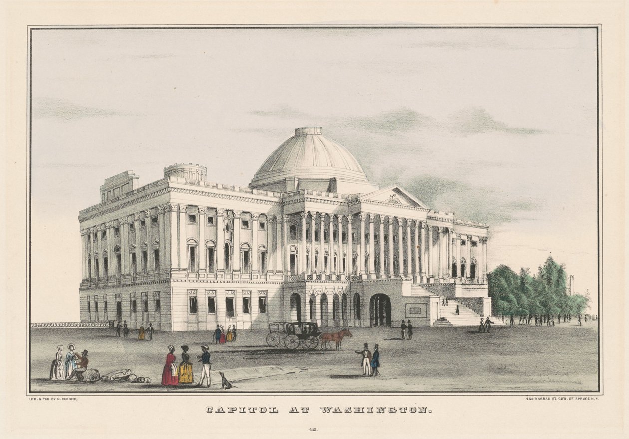Capitolium Washingtonban alkotó: Nathaniel Currier