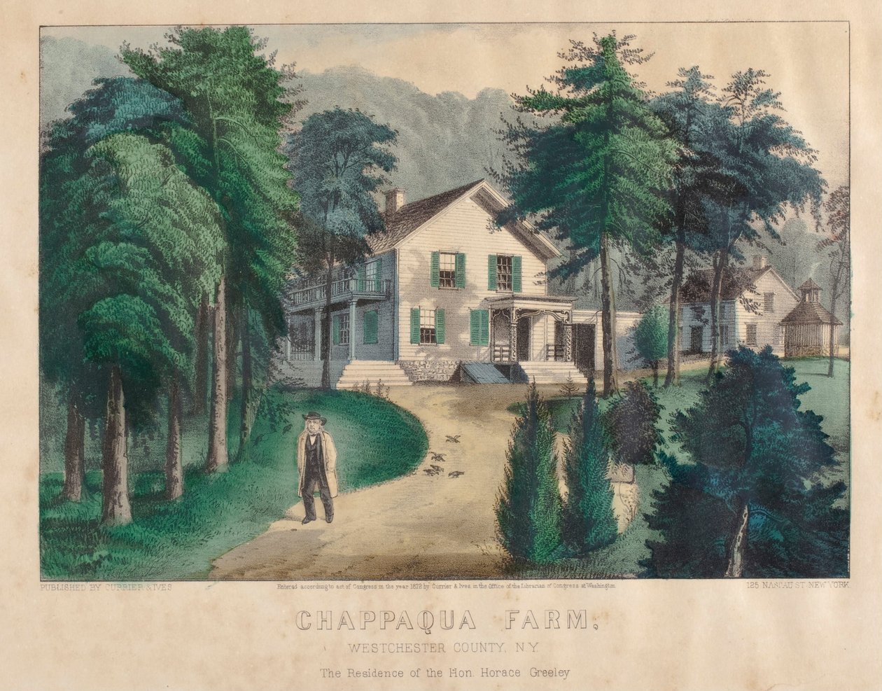 Chappaqua farm, Westchester megye, New York alkotó: Nathaniel Currier