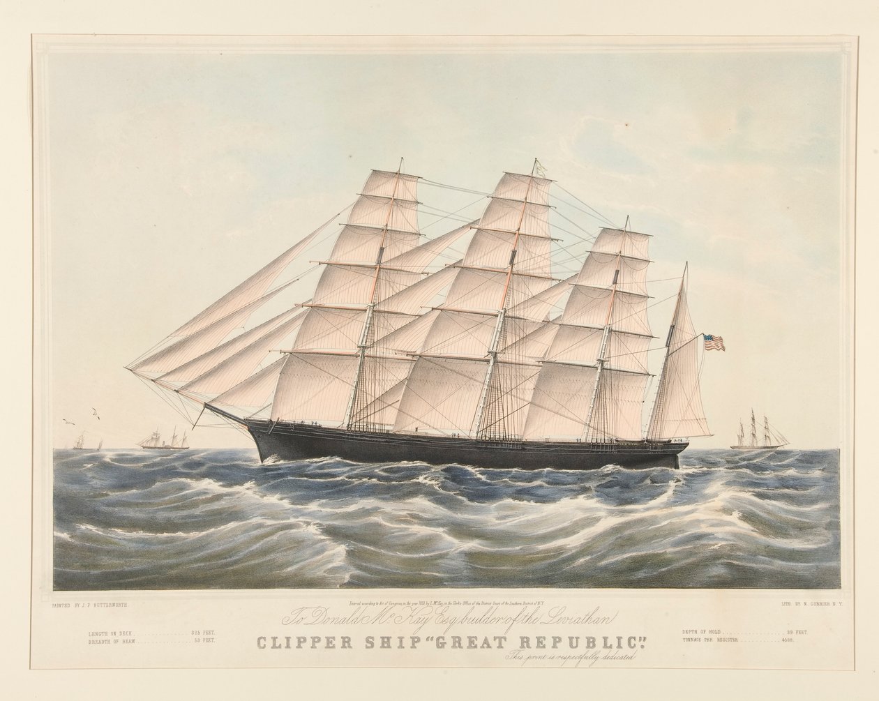 Clipper Hajó alkotó: Nathaniel Currier