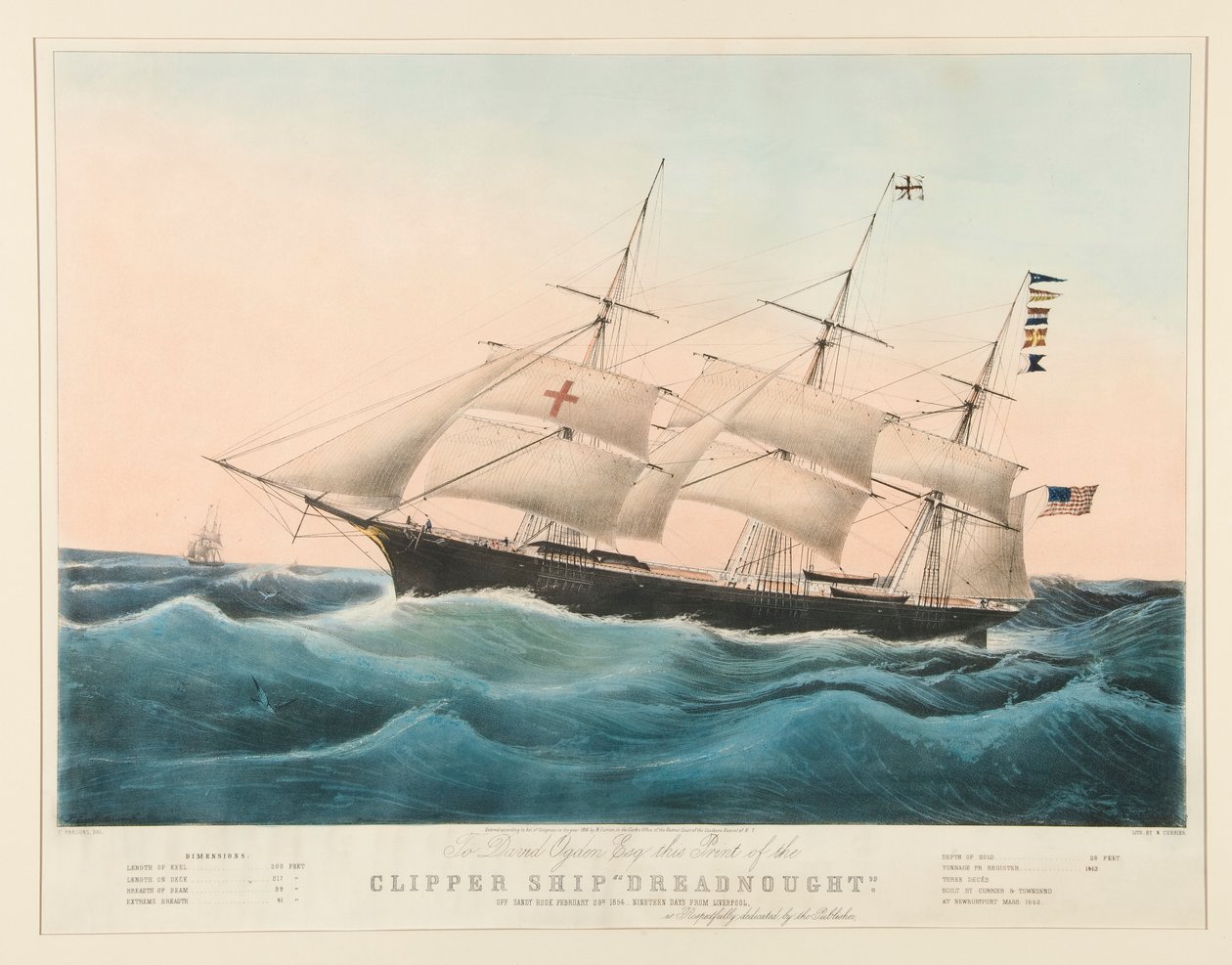 Clipper Hajó alkotó: Nathaniel Currier