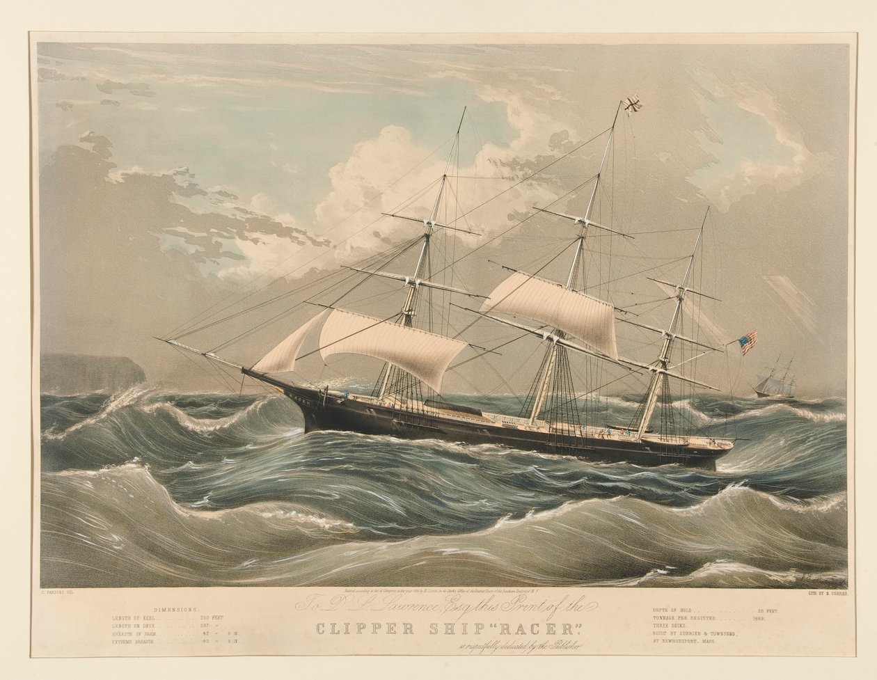 Clipper Hajó alkotó: Nathaniel Currier