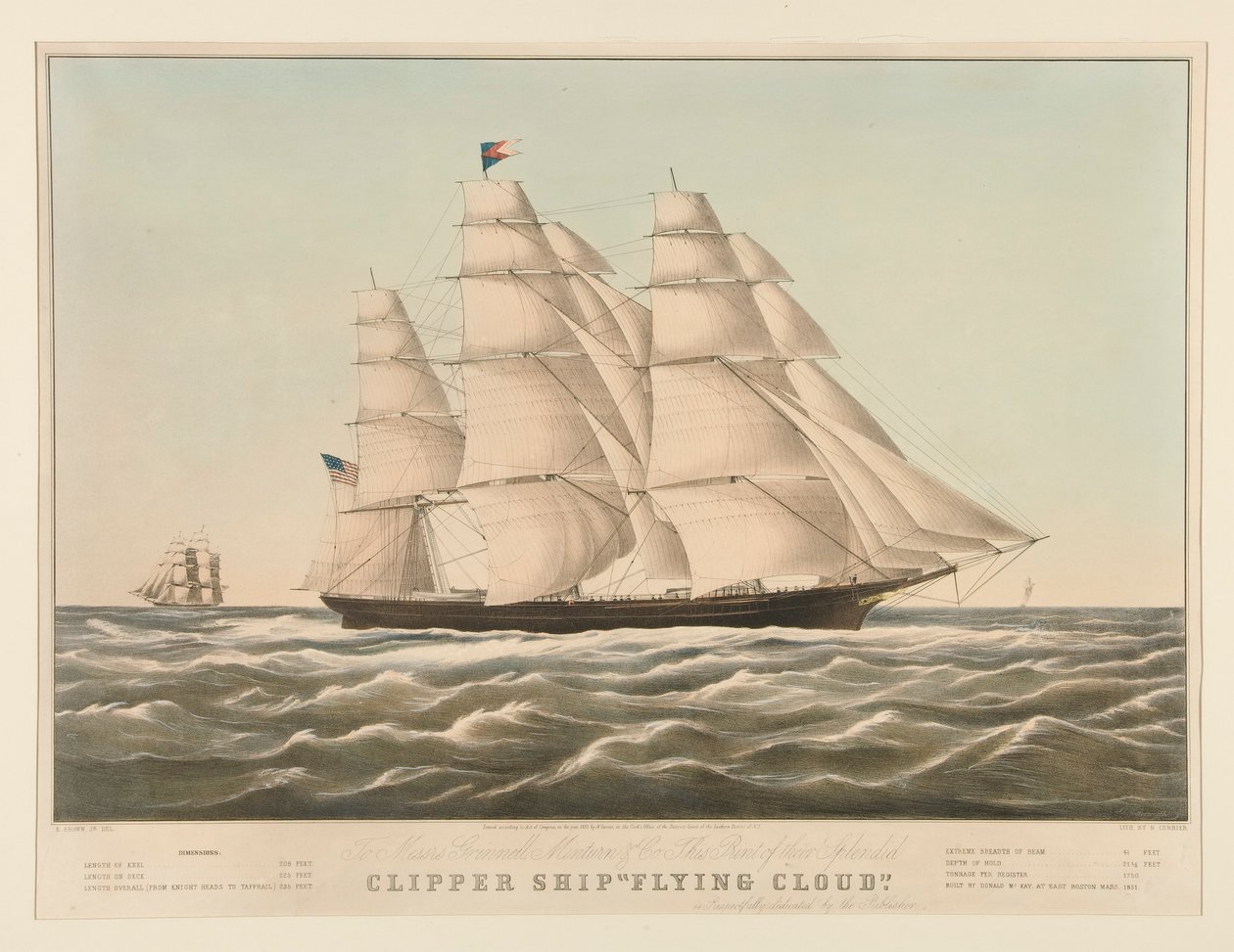 Clipper Hajó alkotó: Nathaniel Currier