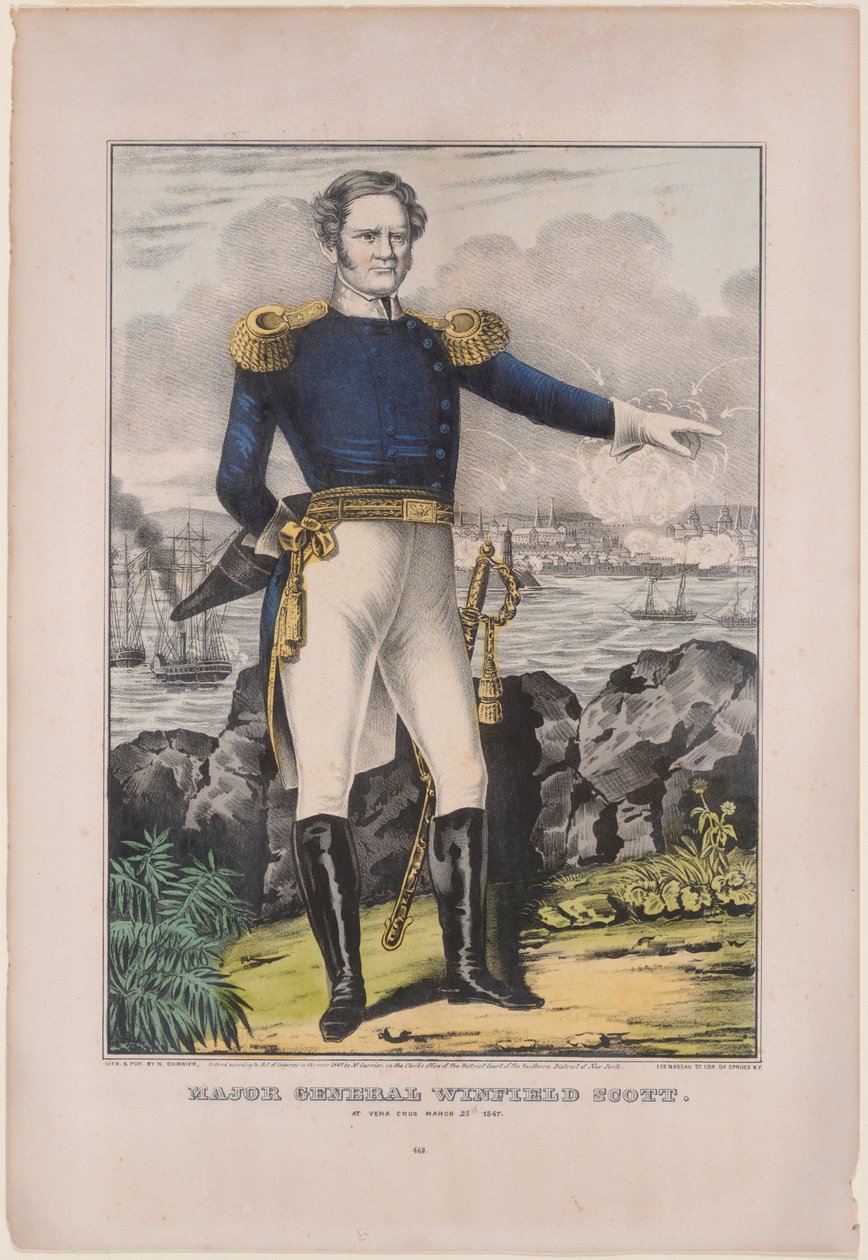 Winfield Scott tábornok alkotó: Nathaniel Currier