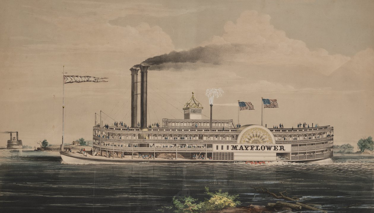 Mayflower nagynyomású gőzhajó alkotó: Nathaniel Currier