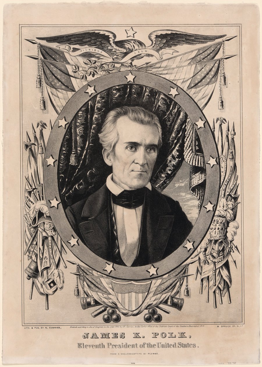 James K. Polk alkotó: Nathaniel Currier