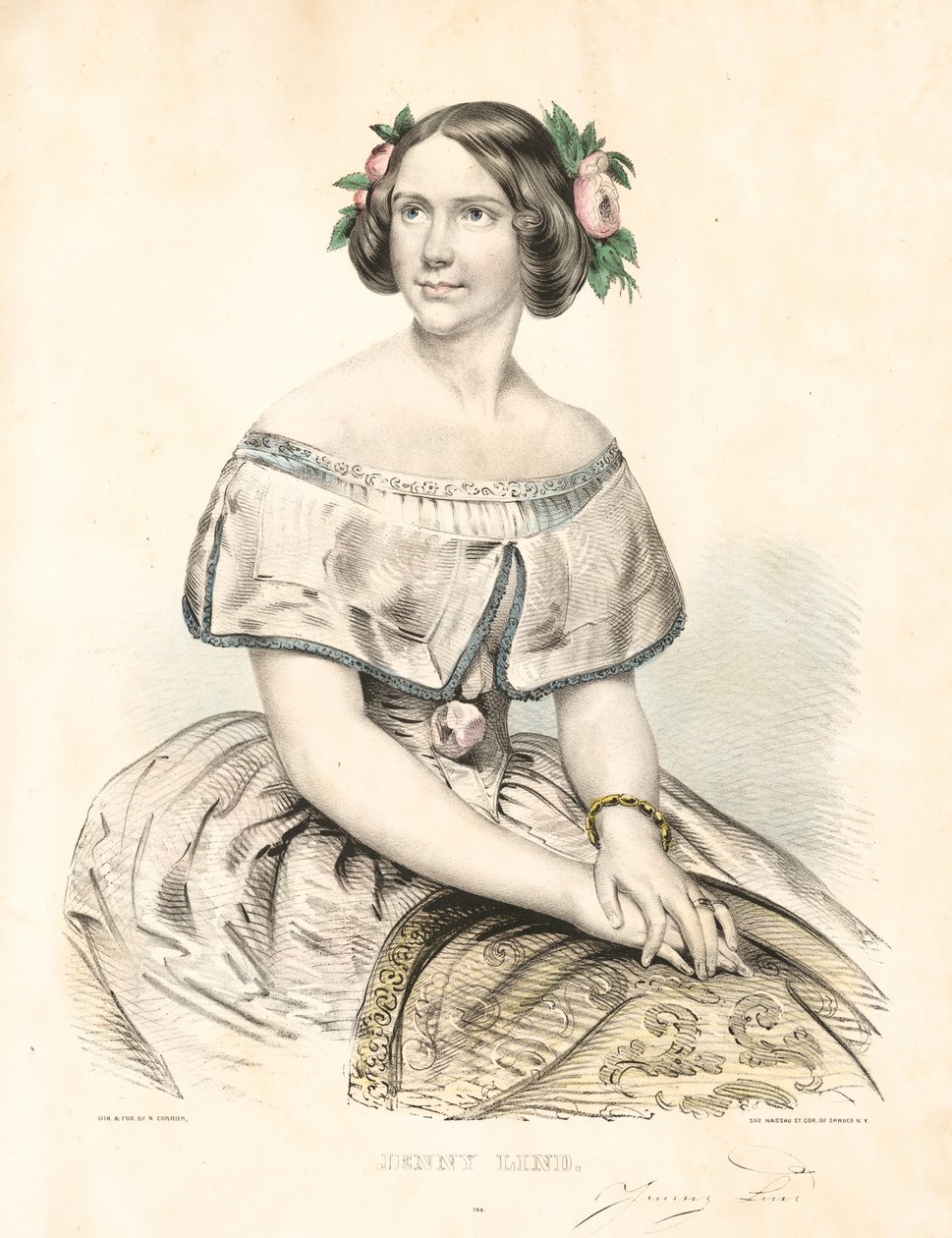 Jenny Lind alkotó: Nathaniel Currier