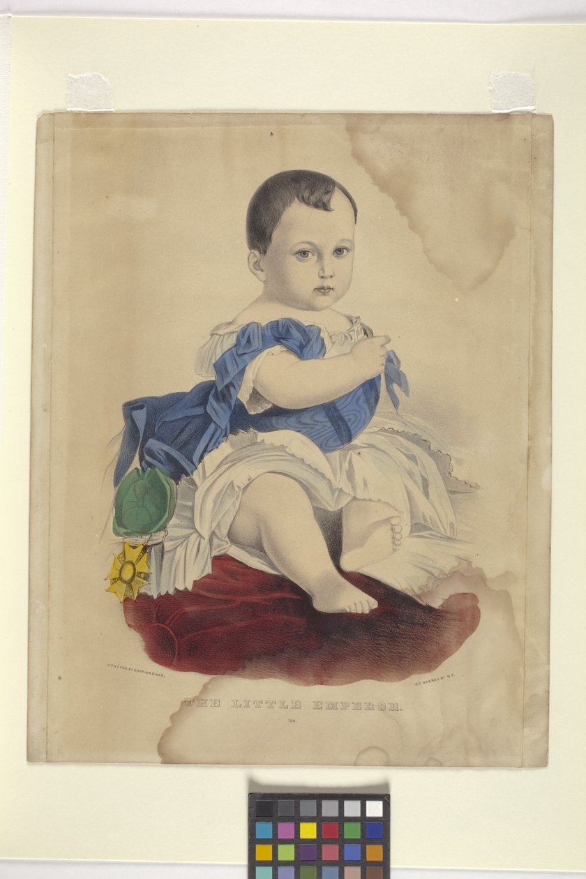 A kis császár (kézzel színezett litográfia) alkotó: Nathaniel Currier