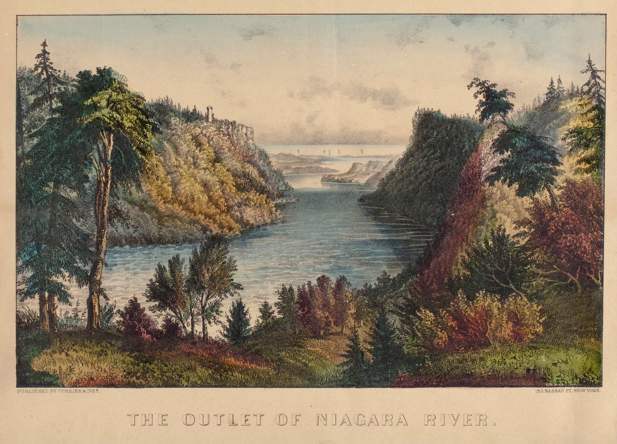 A Niagara-folyó torkolata alkotó: Nathaniel Currier