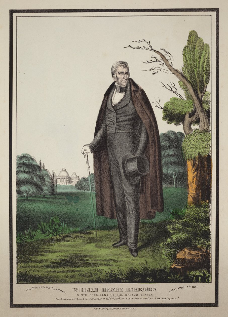 William Henry Harrison: az Egyesült Államok kilencedik elnöke alkotó: Nathaniel Currier