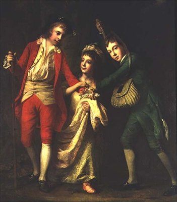 James, John és Henrietta Maria, Alvai Sir Henry Erskine gyermekei (olaj, vászon) alkotó: Nathaniel Dance Holland