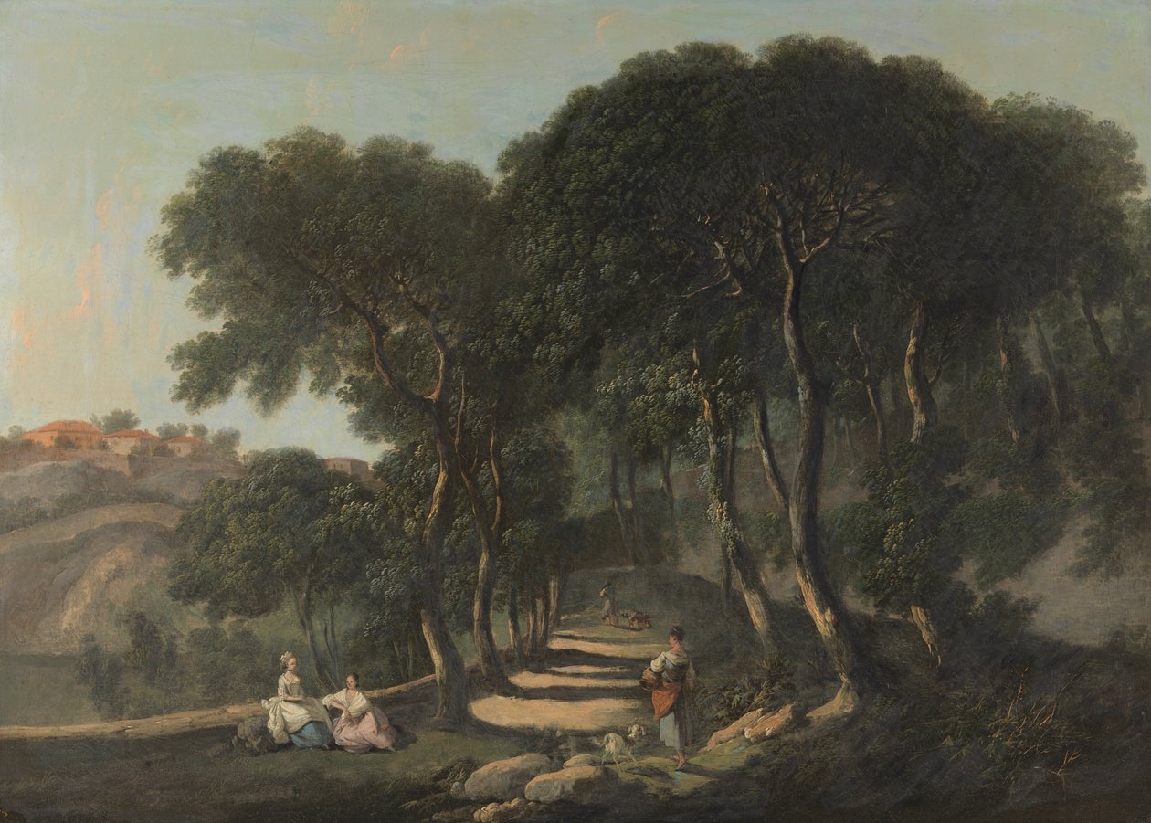 Kilátás Róma közelében alkotó: Nathaniel Dance