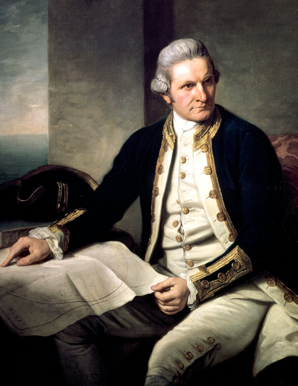 James Cook angol felfedező, navigátor és hidrográfus, 1775-1776 alkotó: Nathaniel Dance Holland