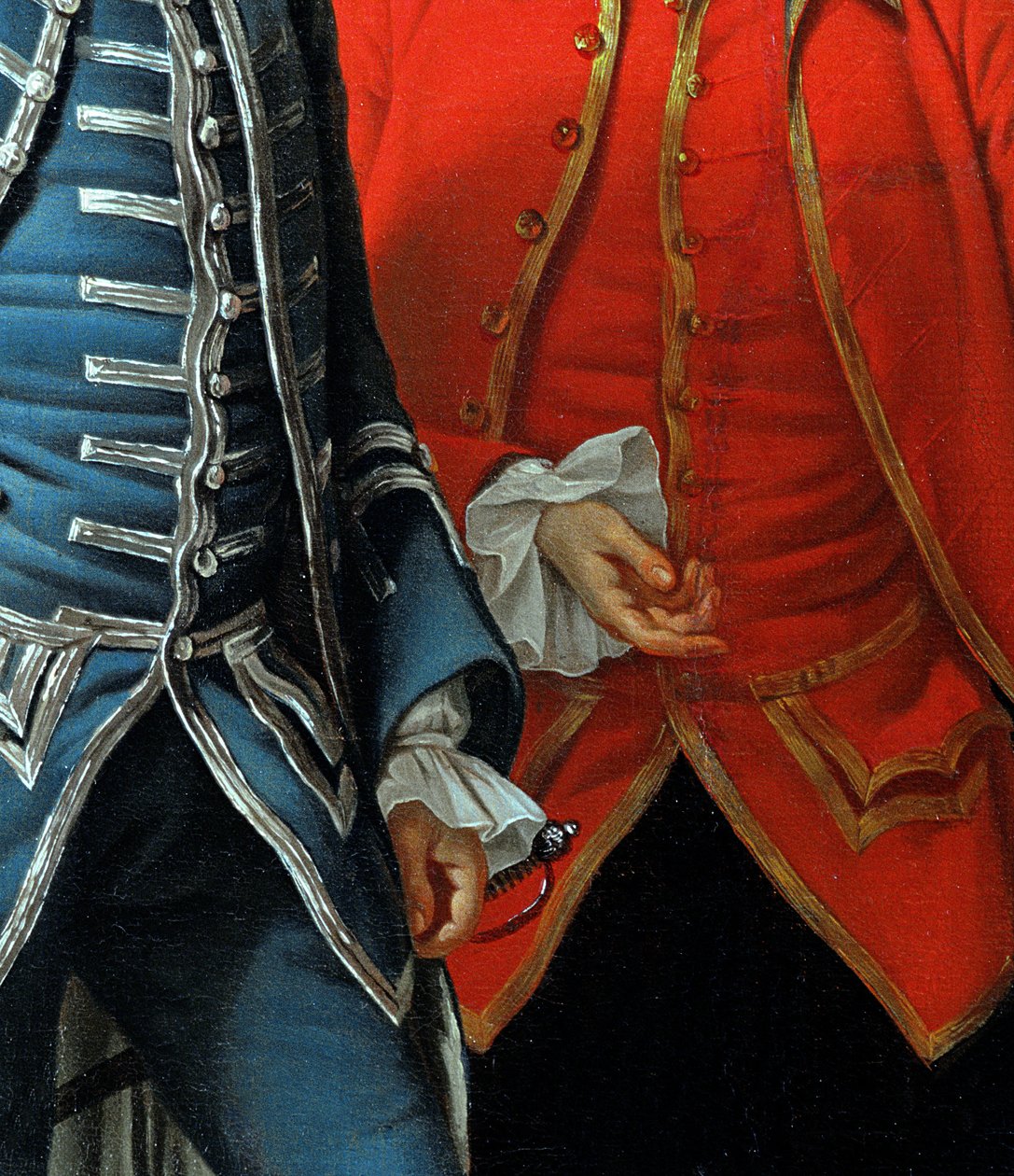 James Grant of Grant, John Mytton, a tiszteletreméltó Thomas Robinson és Thomas Wynne, 1760 körüli 162478-as részlet, olaj, vászon alkotó: Nathaniel Dance Holland