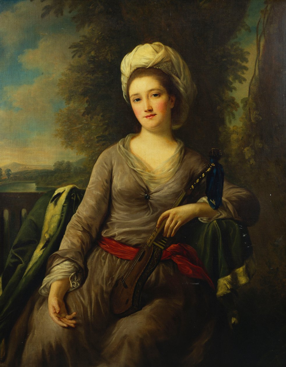 Egy hölgy portréja, akiről azt gondolják, hogy Mrs. Wells alkotó: Nathaniel Dance Holland