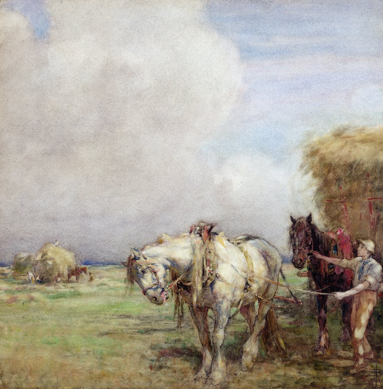 The Hay Wagon (wc papíron) alkotó: Nathaniel Hughes John Baird