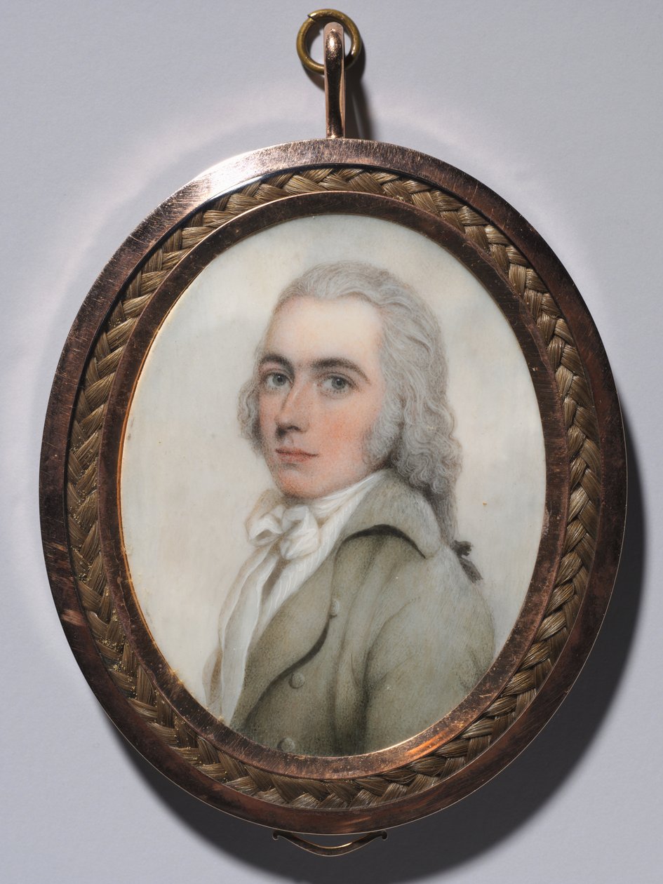 Férfiportré és Női Portré pár, c. 1795. alkotó: Nathaniel Plimer