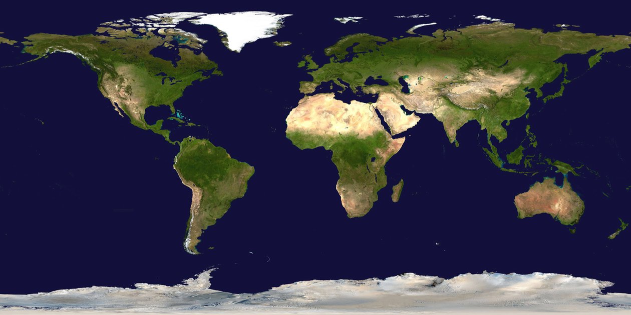 Világóceánok és kontinensek az űrből nézve. NASA. alkotó: National Aeronautics and Space Administration National Aeronautics and Space Administration