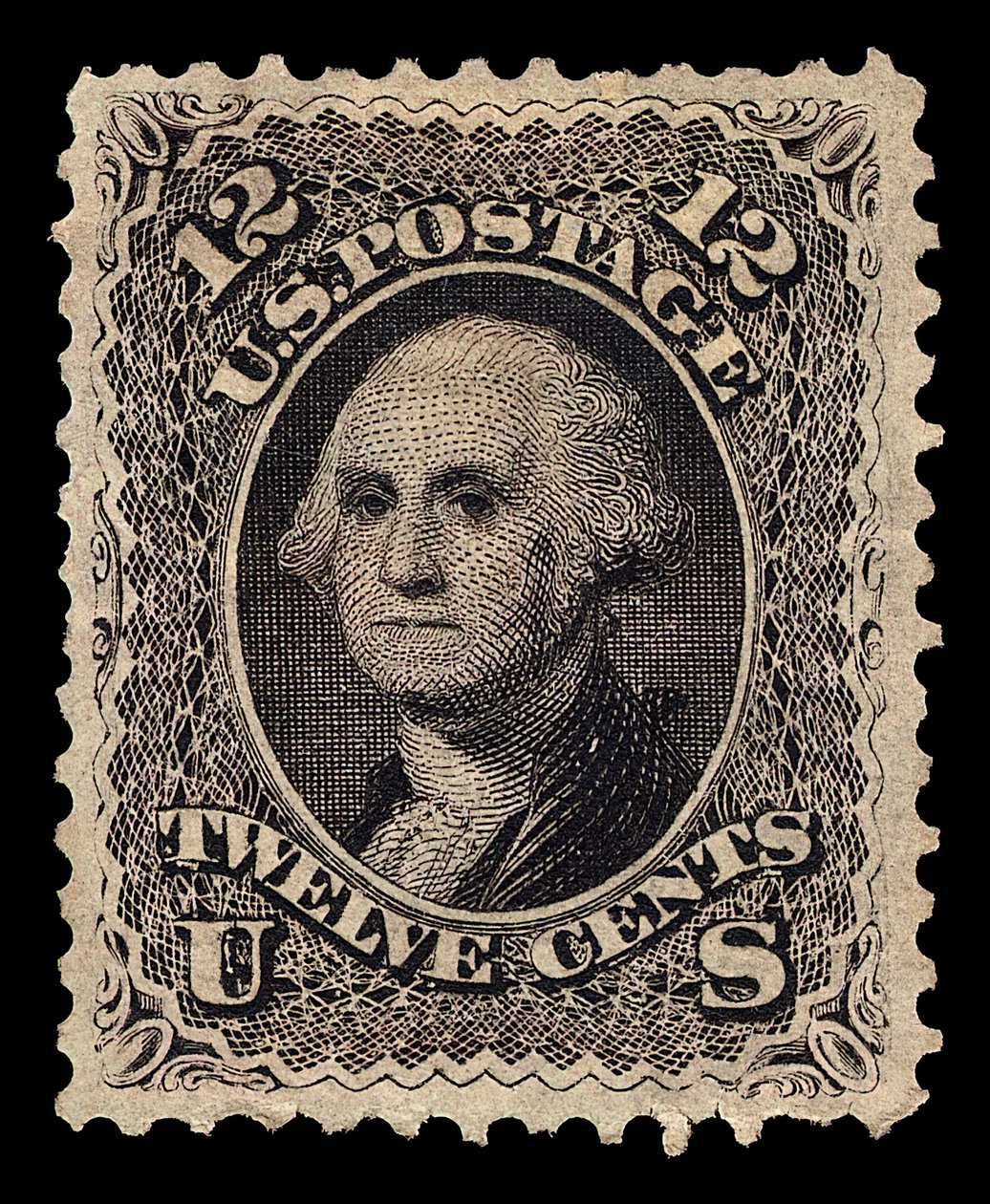 12c Washington kislemez, 1861. alkotó: National Bank Note Company