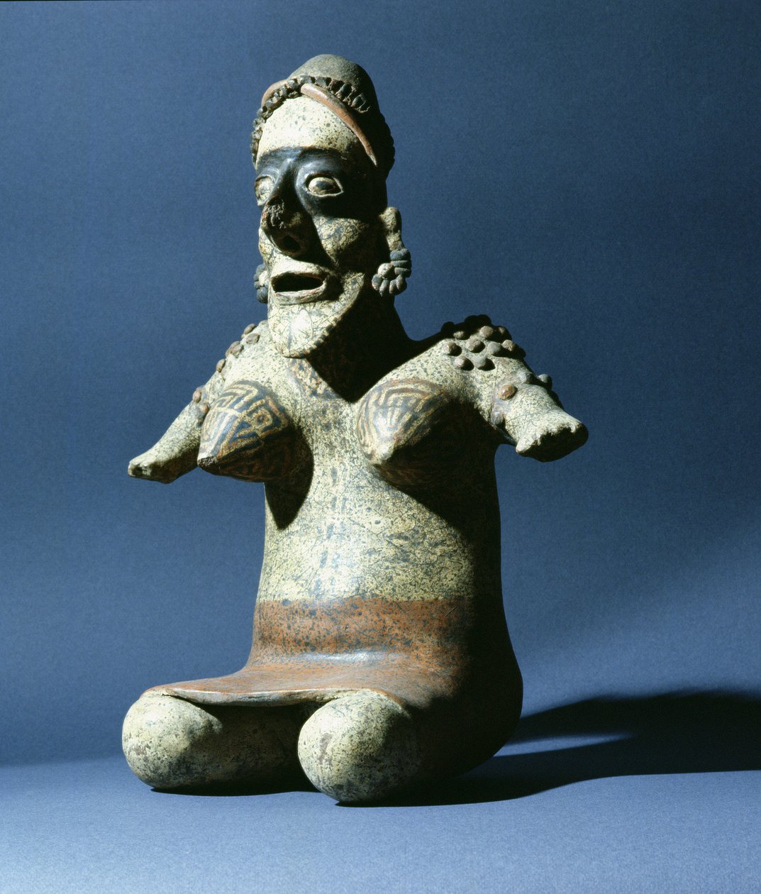 Női szobor Nayaritból, Mexikóból, Kr.e. 300–i.sz. 500 (kerámia) alkotó: Nayarit