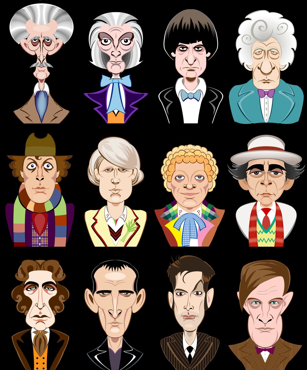 A BBC Doctor Who című televíziós sorozatának színészei (1963-2013) alkotó: Neale Osborne