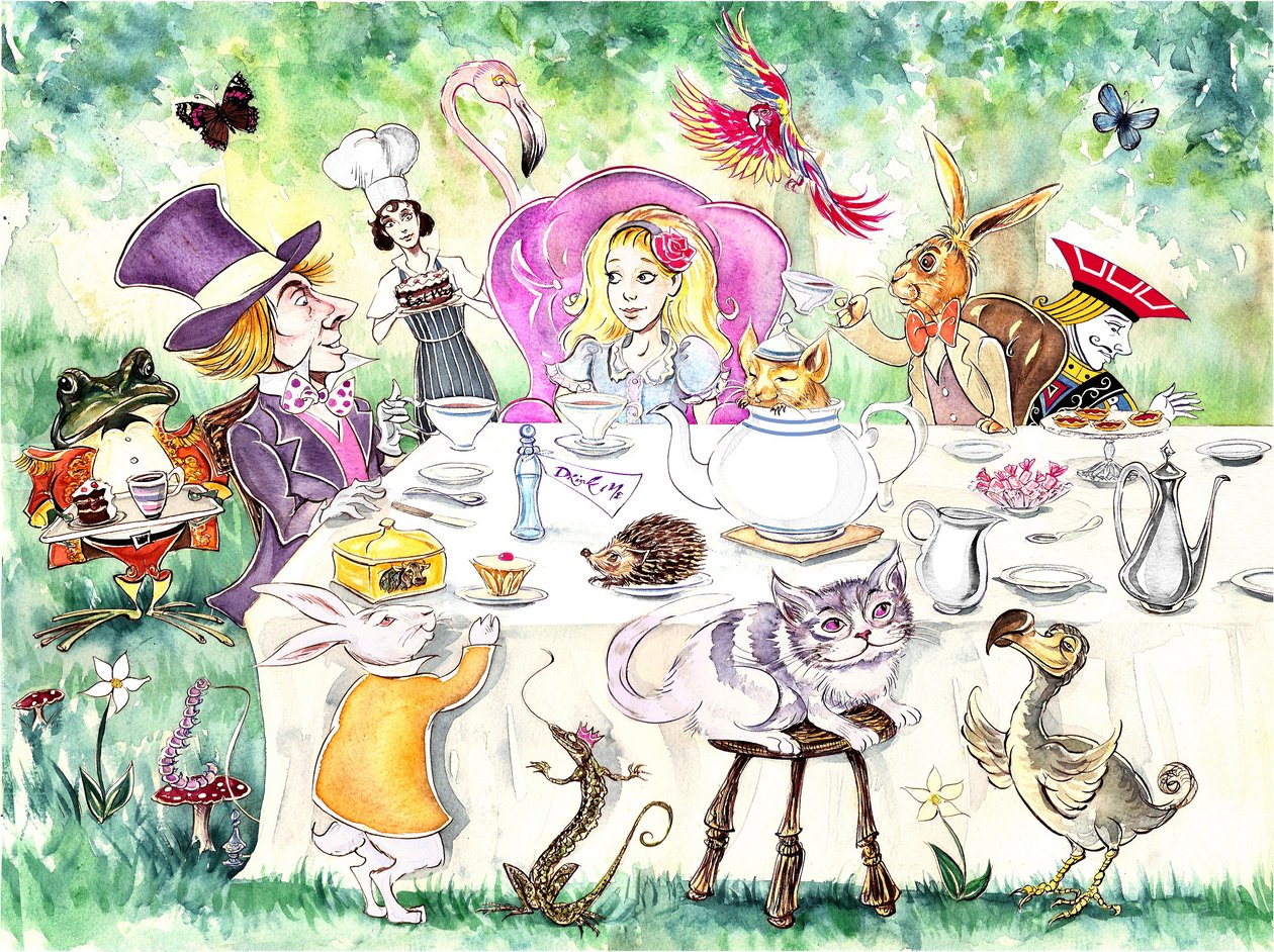 Lewis Carroll: Alice Adventures in Wonderland (megjelent: 1865) alkotó: Neale Osborne