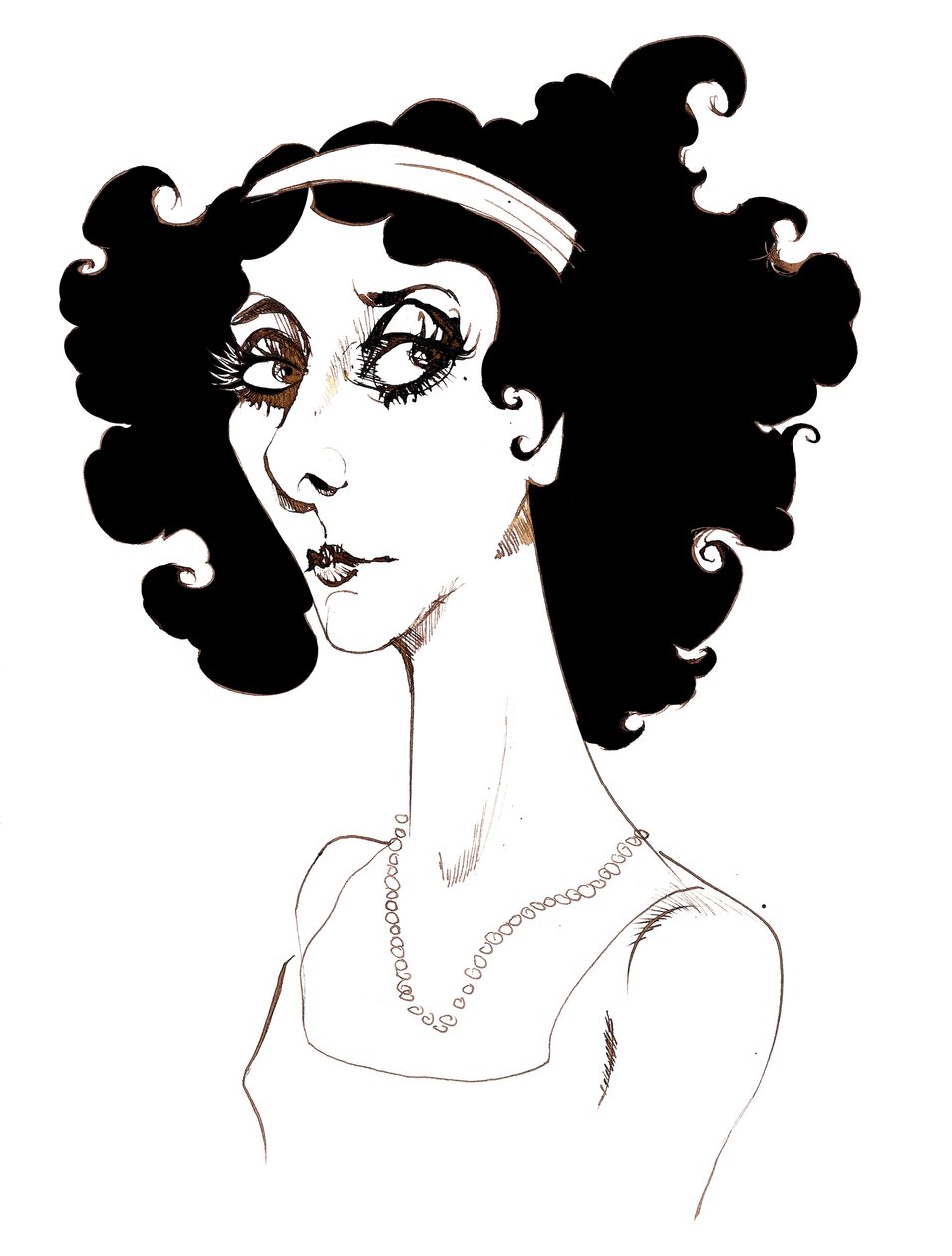 Anna Pavlova - orosz balett-táncos (1881-1931); karikatúra alkotó: Neale Osborne