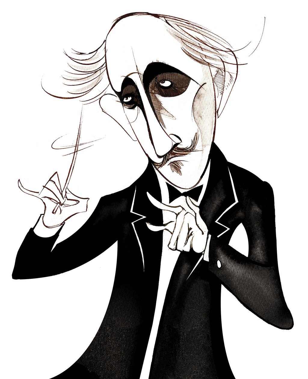 Arturo Toscanini, olasz karmester, (1867 - 1957) karikatúra alkotó: Neale Osborne