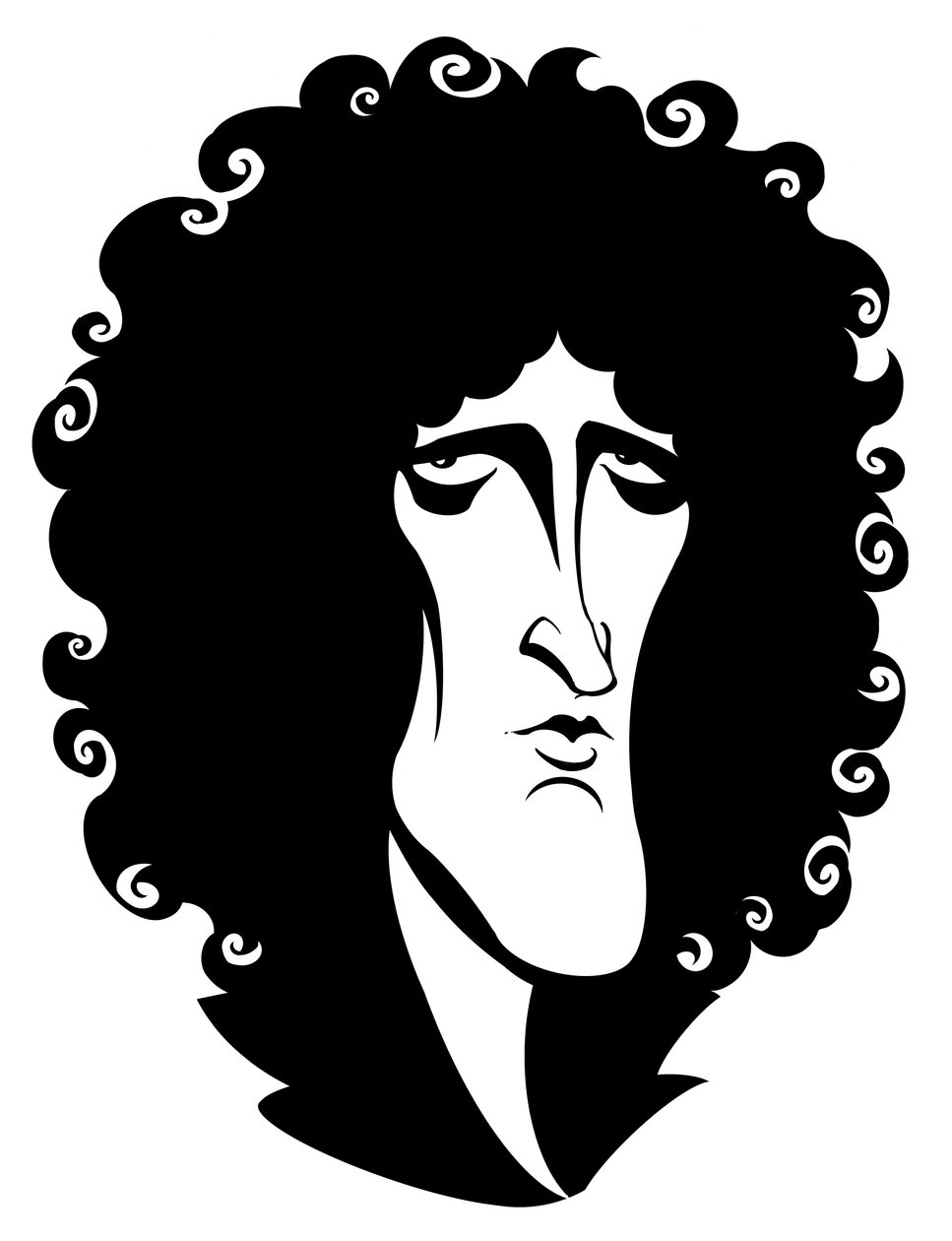 Brian May dalszerző, multiinstrumentalista és énekes; a brit Queen rockzenekar szólógitárosa alkotó: Neale Osborne