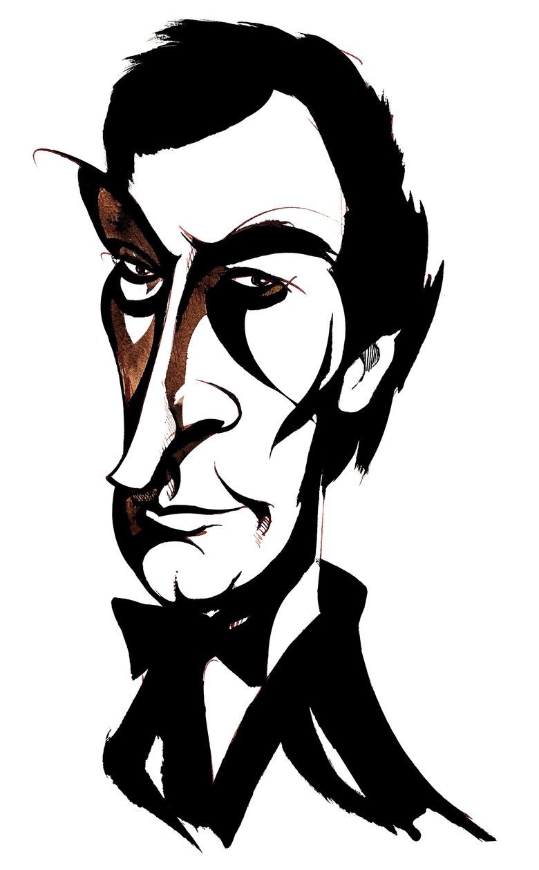 Timothy Dalton brit színész (született 1946), mint James Bond 007 alkotó: Neale Osborne