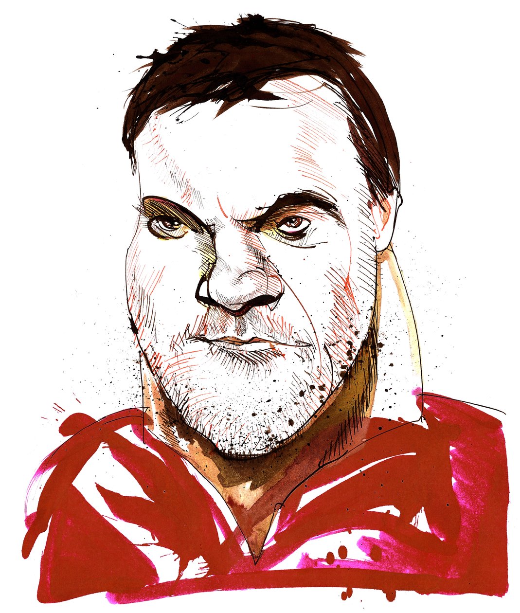 Bryn Terfel – walesi basszusbariton karikatúrája (született 1965) alkotó: Neale Osborne