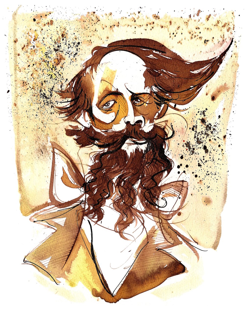 Charles Dickens – karikatúra alkotó: Neale Osborne