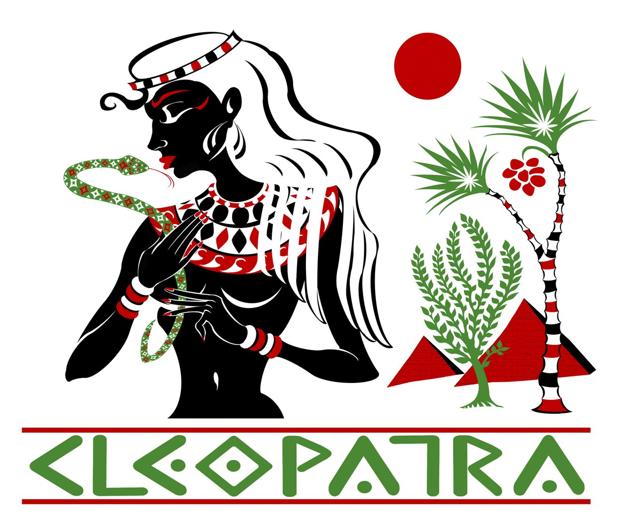 Kleopátra, színes grafikai alternatíva, 2010, Neale Osborne alkotó: Neale Osborne