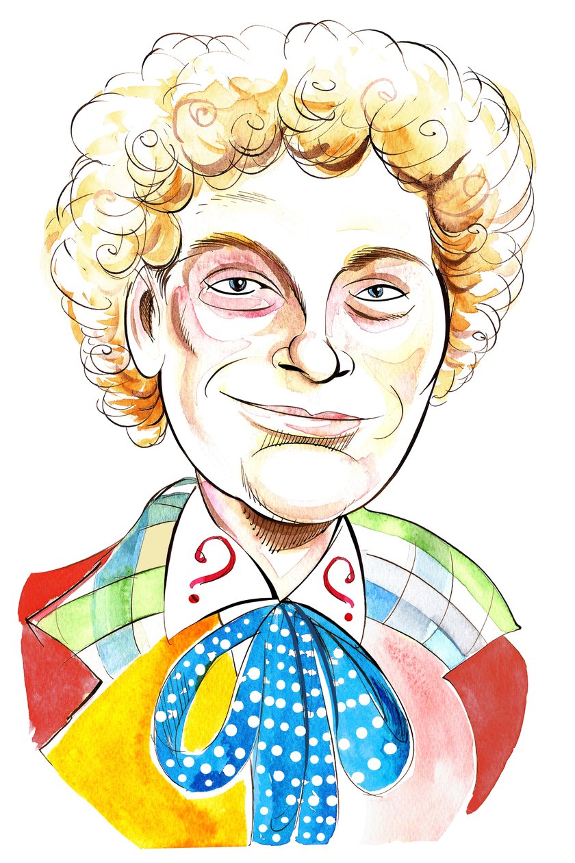 Colin Baker a Doctor Who szerepében a BBC azonos nevű televíziós sorozatában alkotó: Neale Osborne