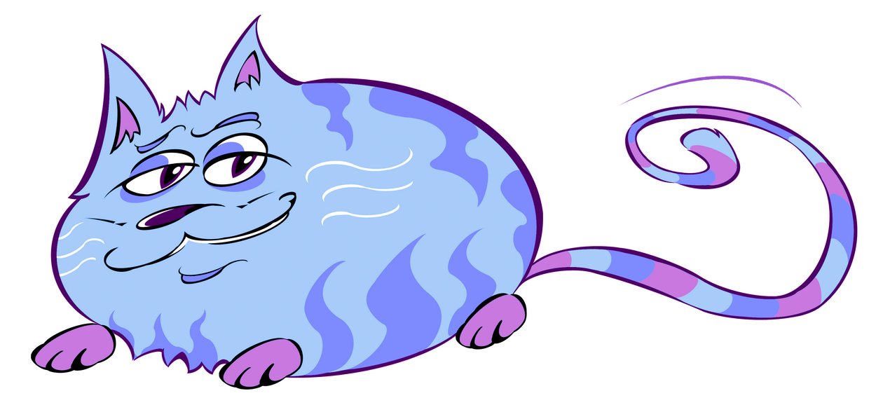 Curvy Cat - karikatúra alkotó: Neale Osborne