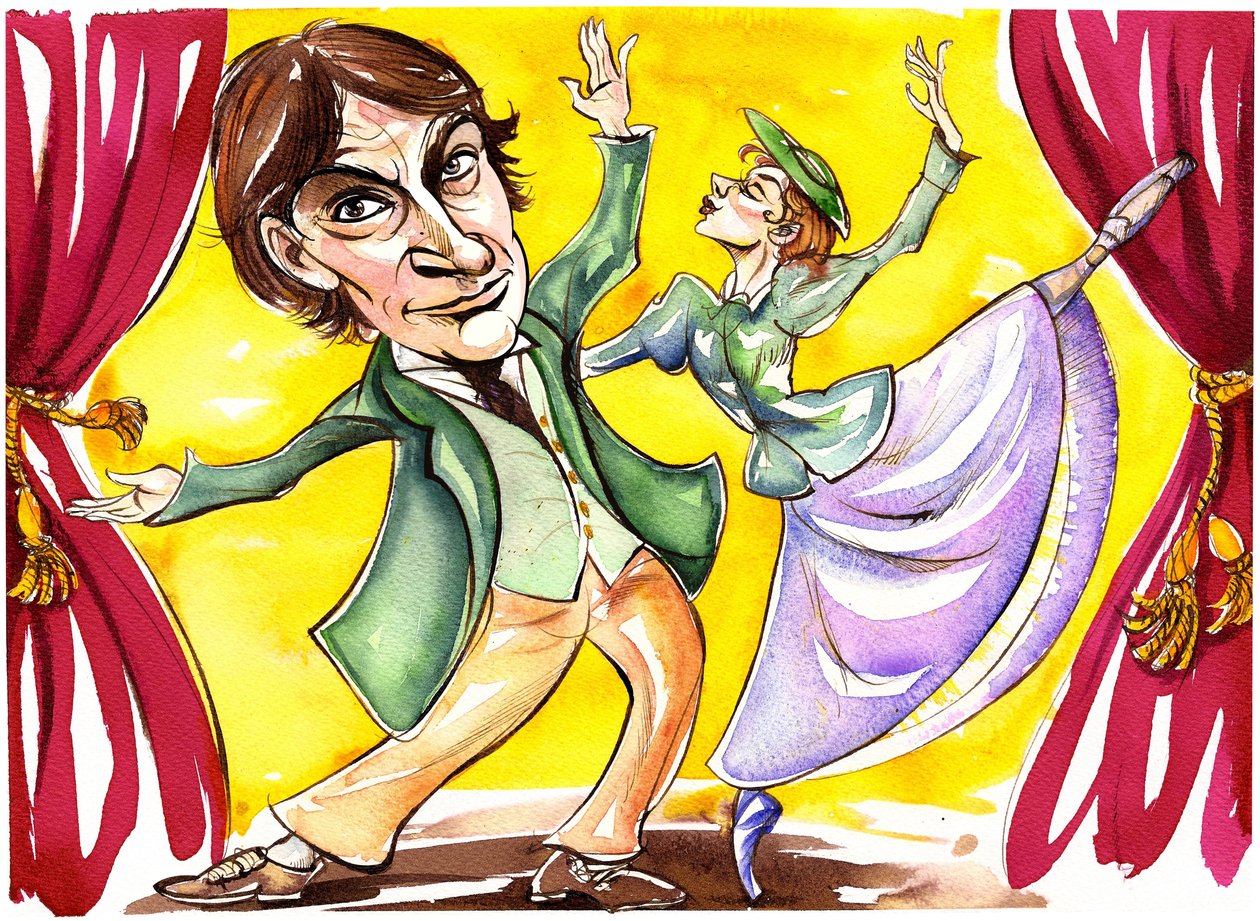 David Bintley - karikatúra alkotó: Neale Osborne