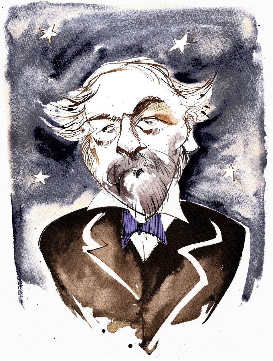 Emmanuel Chabrier - francia zeneszerző és zongoraművész (1841-1894); karikatúra létoile-val alkotó: Neale Osborne
