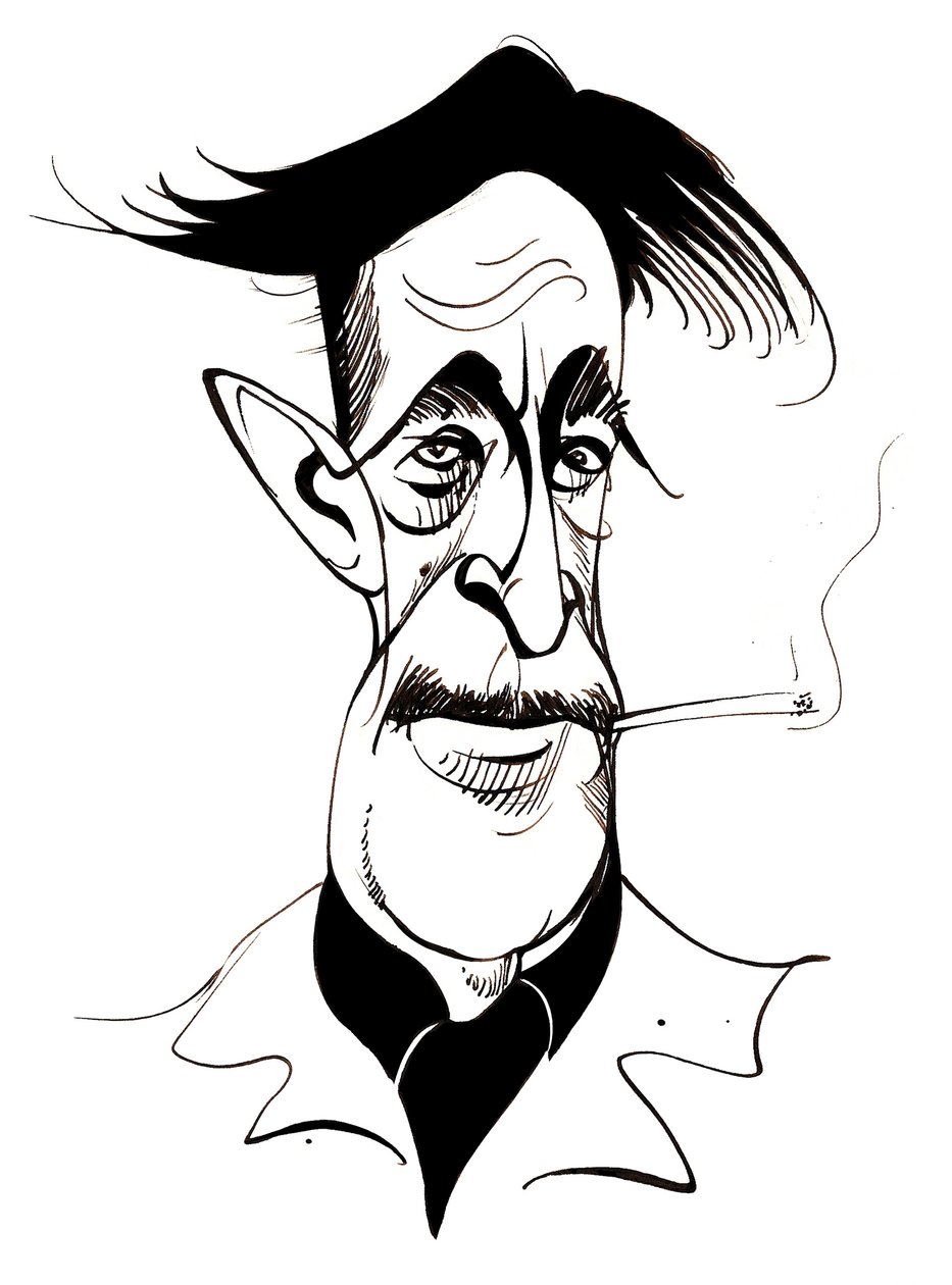 George Orwell - karikatúra alkotó: Neale Osborne