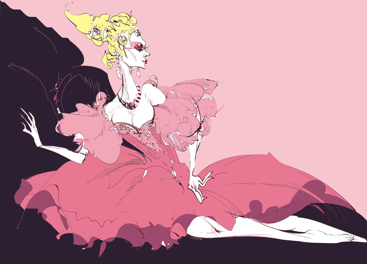 Giulietta, Offenbach Hoffmann meséiből, színes karikatúra, 200610, Neale Osborne alkotó: Neale Osborne