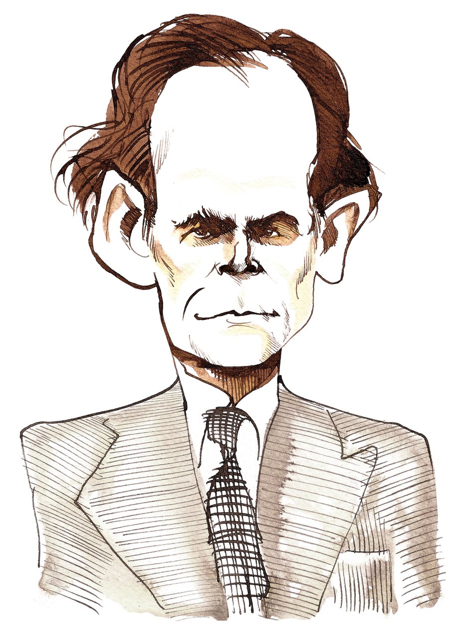 Humphrey Searle (angol zeneszerző, 1915-82) tuskarikatúra alkotó: Neale Osborne