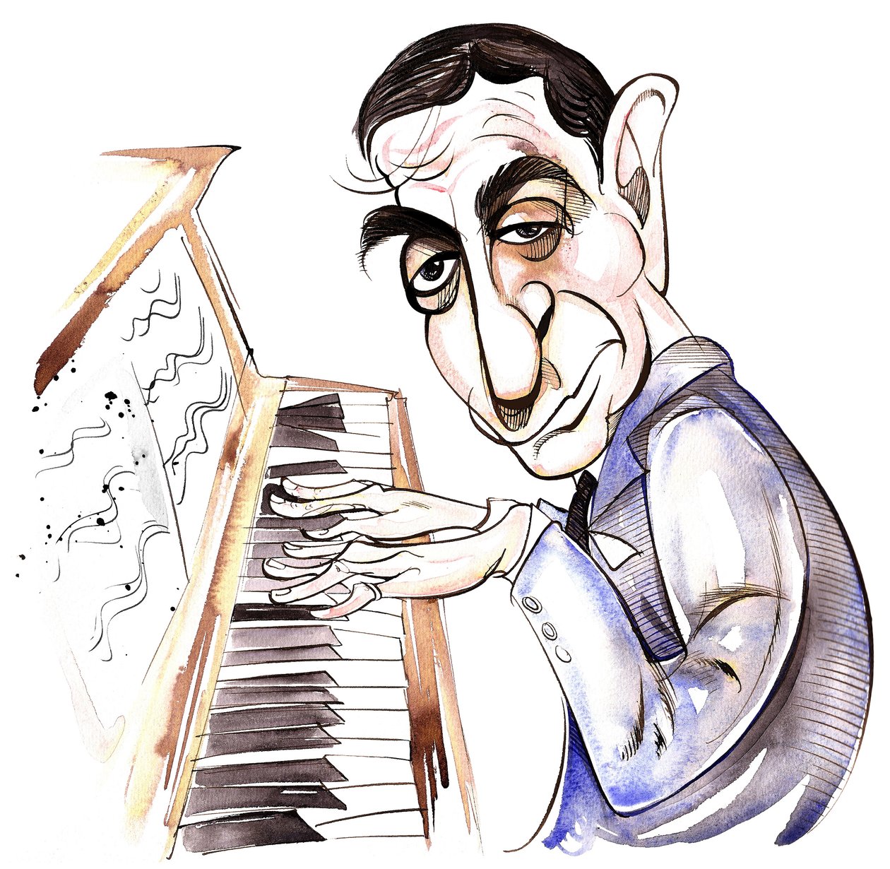 Irving Berlin - karikatúra alkotó: Neale Osborne